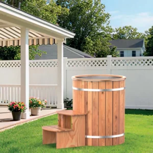 Wooden Cold Plunge Barrel