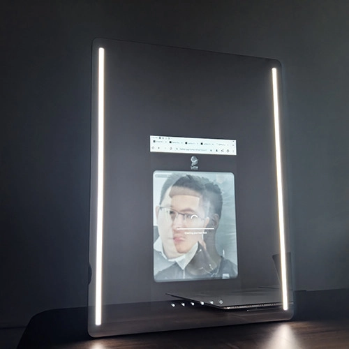 Smart barber mirror, AR Hair Style Try-On