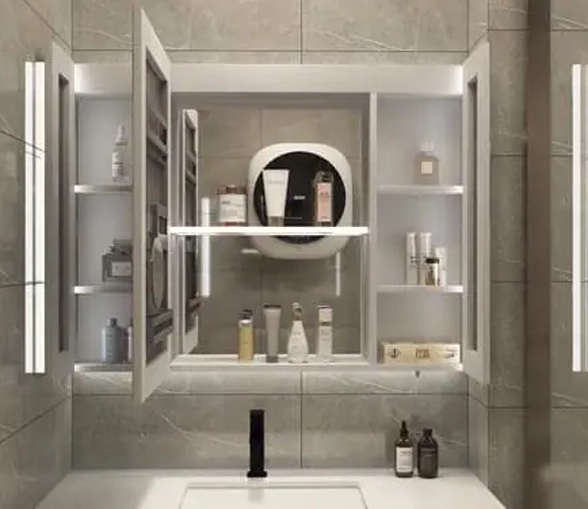 Organized Mirro Cabinet With Smart Functions